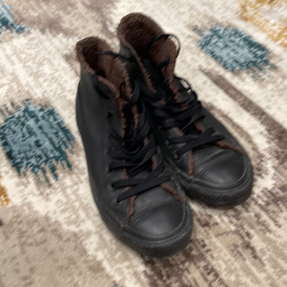 Converse lined shoes - leather - Picture 2 of 5